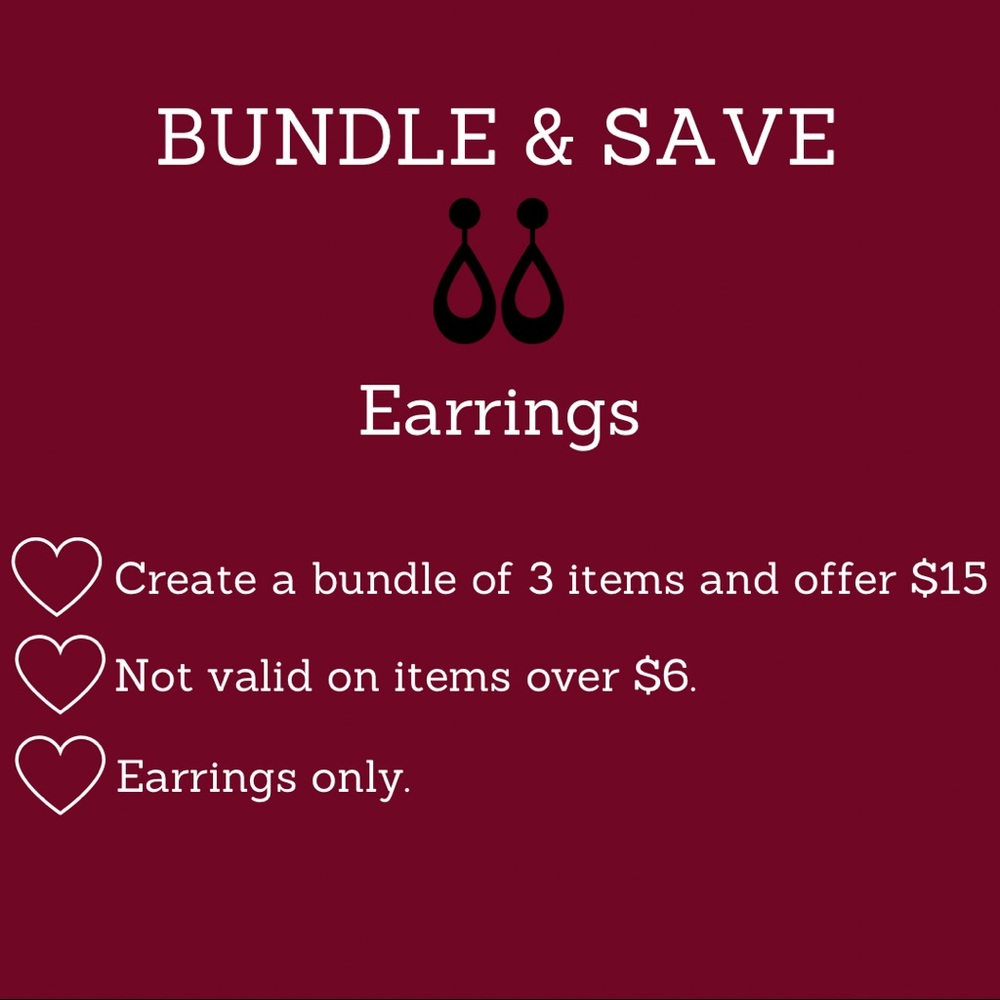 Bundle & save on earrings!